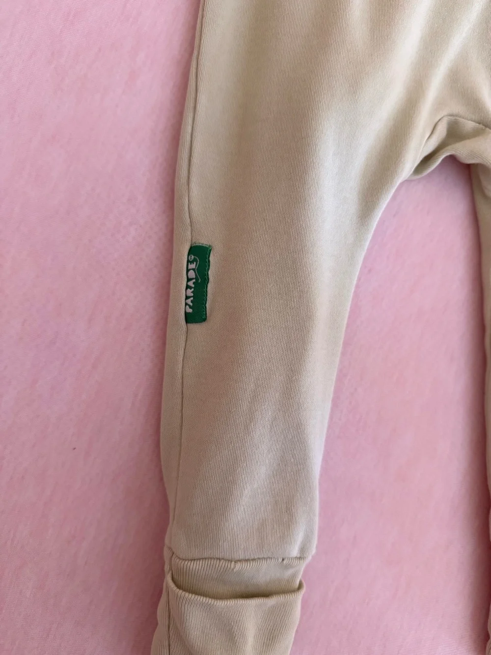 Parade Organics Baby Sage Green Zip-Front Footie One-Piece PJ- gender neutral